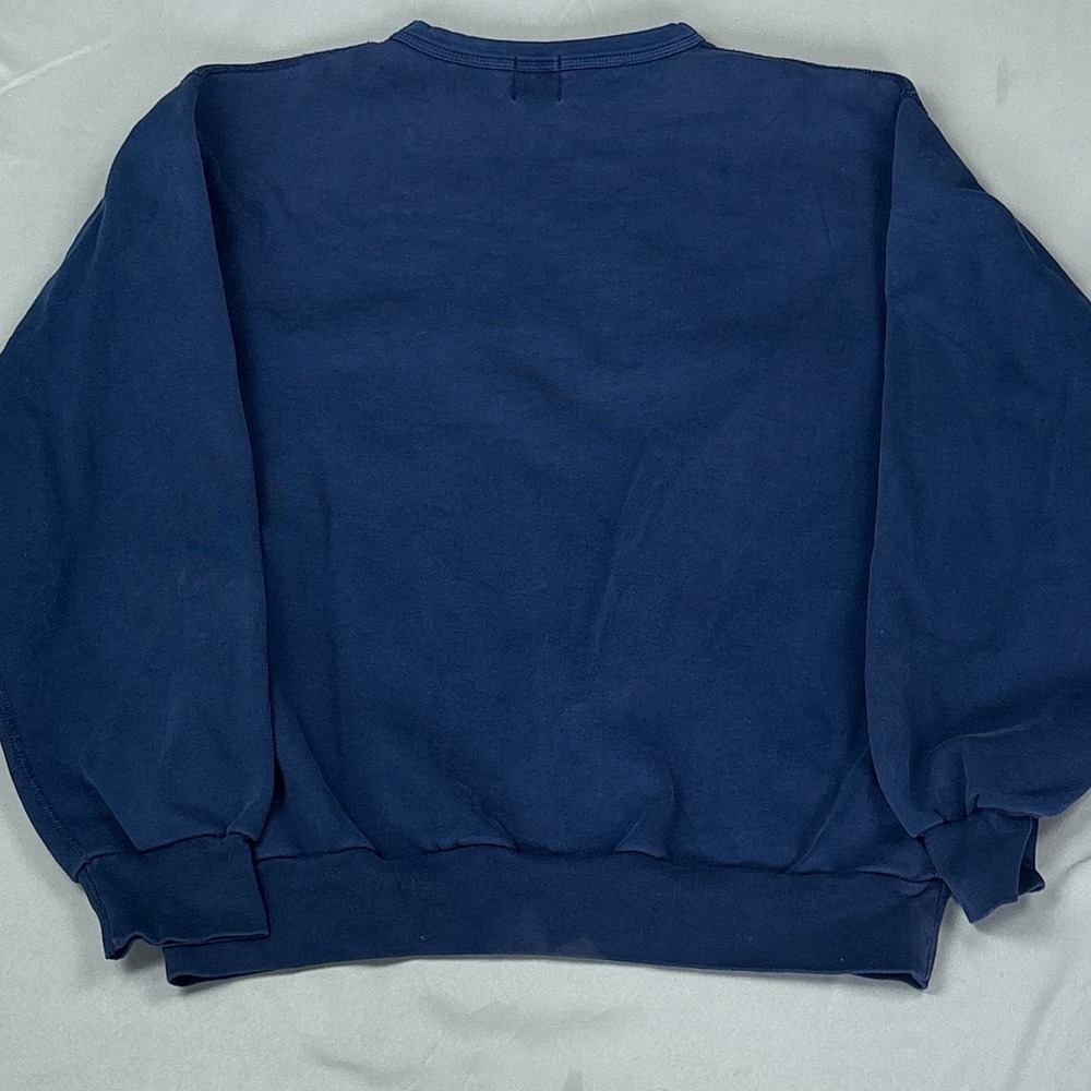 VTG 90s Tiger Brand Bluenose Nova Scotia Embroidered Crewneck Sweatshirt Large - Picture 3 of 6